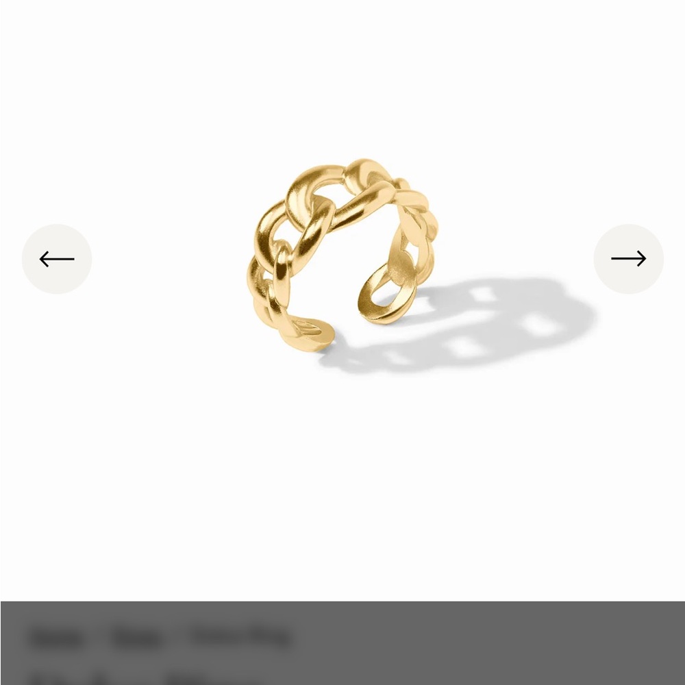 Julie Vos Gold  Dolce Chain Link Ring - Picture 3 of 3